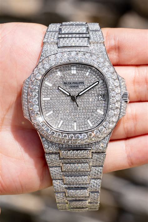 rare patek philippe nautilus|patek philippe nautilus full diamond.